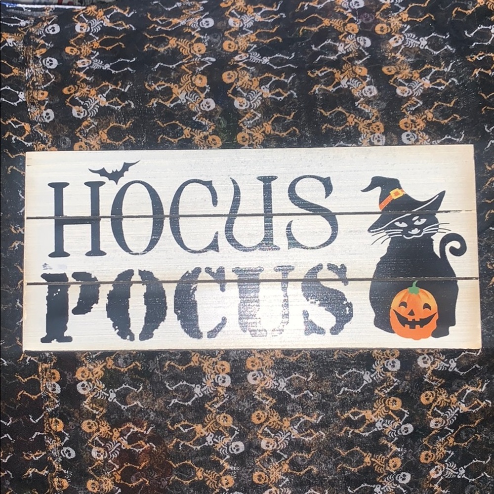 Halloween Cat Witch Wall Decor Art